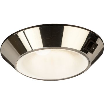 Sea-Dog Chrome Plastic LED Dome Light 4&quot; Day/Night - Clear/Red Bulb