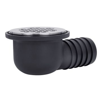 Nylon Deck Drain 2"with Flat Grate Cap 316 SS