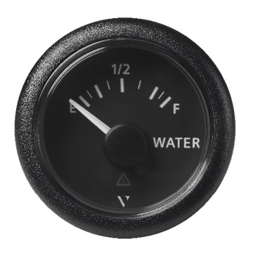 Veratron 52MM (2-1/16&quot;) ViewLine Fresh Water Resistive - Empty/Full - 3 to180 OHM - Black Dial &amp; Round Bezel