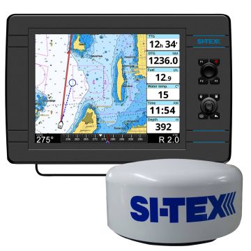 SI-TEX NavPro 1200F w/MDS-15 WiFi 20&quot; Hi-Res Digital Radome Radar w/15M Cable