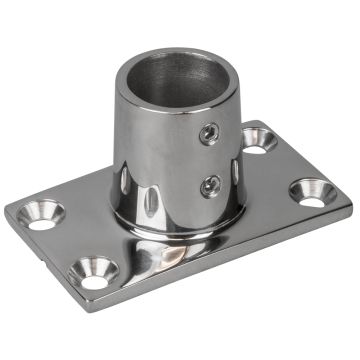 Sea-Dog Rail Base Fitting Rectangular Base 90&deg; 316 Stainless Steel - 1-7/8&quot; x 3-3/16&quot; - 1&quot; OD