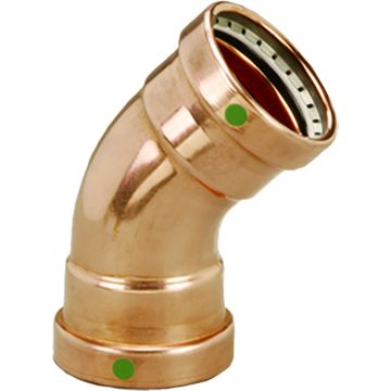 Viega ProPress 2-1/2&quot; - 45&deg; Copper Elbow - Double Press Connection - Smart Connect Technology