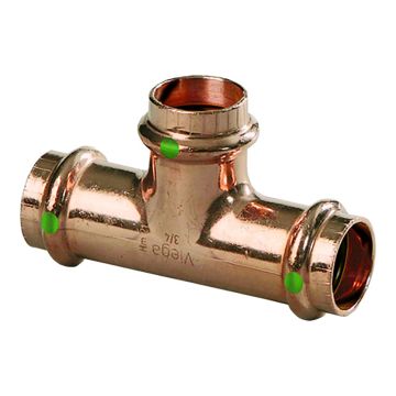 Viega ProPress 3/4&quot; Copper Tee - Triple Press Connection - Smart Connect Technology