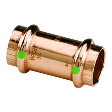 Viega ProPress 1-1/4&quot; Copper Coupling w/Stop - Double Press Connection - Smart Connect Technology