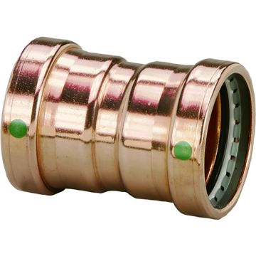 Viega ProPress 2-1/2&quot; Copper Coupling w/Stop Double Press Connection - Smart Connect Technology