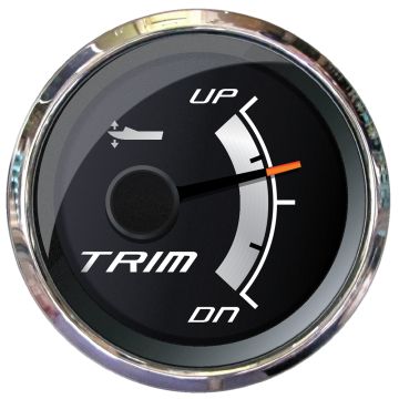 Faria Platinum 2&quot; Trim Gauge f/Mercury, Mariner, Mercruiser, Volvo DP, Yamaha 2001 &amp; Newer