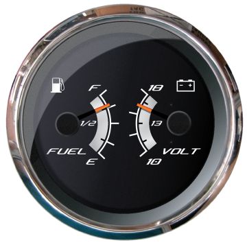 Faria Platinum 4&quot; Multi-Function - Fuel Level &amp; Voltmeter