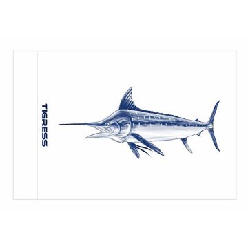 Tigress White Marlin Release Flag - 12&quot; x 18&quot;