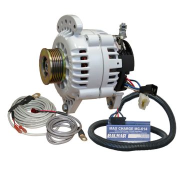 Balmar Alternator 120 AMP 12V 3.15&quot; Dual Foot Saddle K6 Pulley Regulator &amp; Temp Sensor