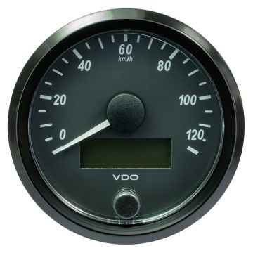 VDO SingleViu 80mm (3-1/8&quot;) Speedometer - 140MPH