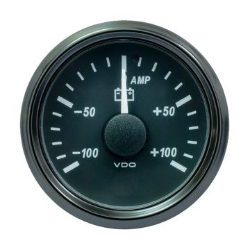 VDO SingleViu 52mm (2-1/16&quot;) Ammeter - 100 AMP