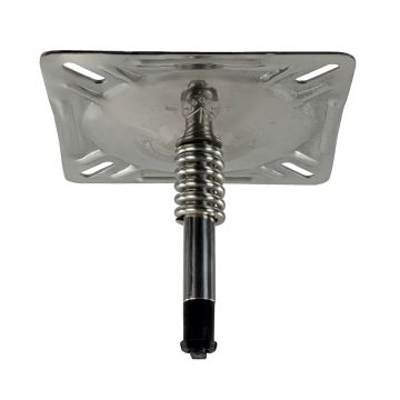 Springfield KingPin&trade; 7&quot; x 7&quot; Seat Mount w/Spring - Polished