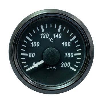 VDO SingleViu 52mm (2-1/16&quot;) Cylinder Temp. Gauge - 200&deg;C - 471-14 Ohm
