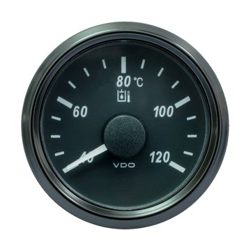VDO SingleViu 52mm (2-1/16&quot;) Hydraulic Oil Temp. Gauge - 120&deg;C - 291-22 Ohm