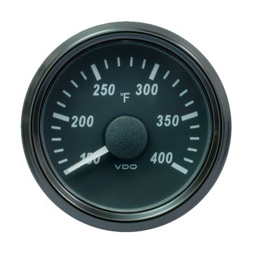 VDO SingleViu 52mm (2-1/16&quot;) Cylinder Temp. Gauge - 400&deg;F - 471-14 Ohm