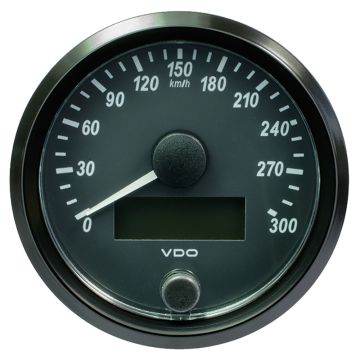 VDO SingleViu 80mm (3-1/8&quot;) Speedometer - 300 KM/H