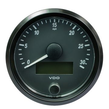 VDO SingleViu 80mm (3-1/8&quot;) Speedometer - 30 MPH