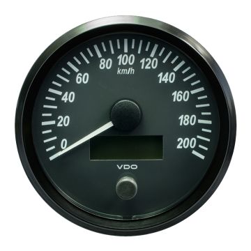 VDO SingleViu 100mm (4&quot;) Speedometer - 200 KM/H