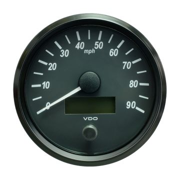 VDO SingleViu 100mm (4&quot;) Speedometer - 90 MPH