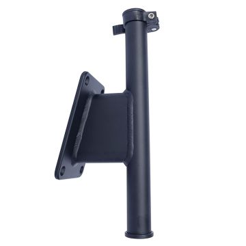 Panther 5&quot; Set Back Transom Mount Bracket - Black - Powder Coat
