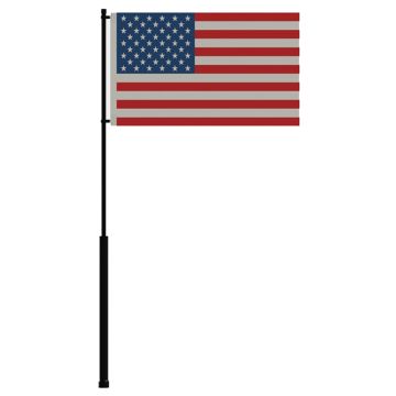 Mate Series Flag Pole - 72&quot; w/USA Flag