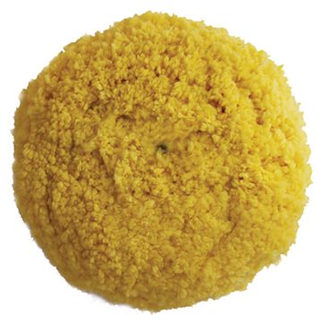 Presta Yellow Blended Wool Medium Cutting Pad - 9&quot; Screw-On Pad