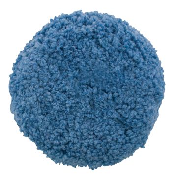 Presta Blue Blended Wool Medium Cutting Pad - 9&quot; Screw-On Pad