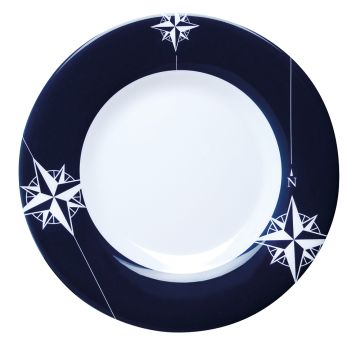 Marine Business Melamine Round Dessert Plate - NORTHWIND - 7&quot; Set of 6