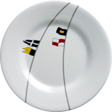 Marine Business Melamine Round Dessert Plate - REGATA - 7&quot; Set of 6