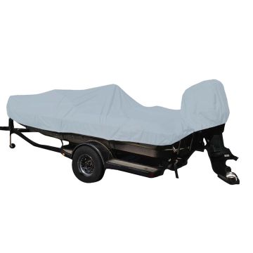 Carver Poly-Flex II Styled-to-Fit Boat Cover f/20.5&#39; Fish &amp; Ski Style Boats w/Walk-Thru Windshield - Grey