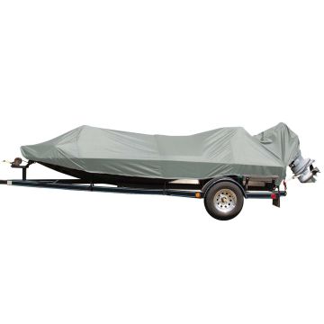 Carver Poly-Flex II Extra Wide Series Styled-to-Fit Boat Cover f/17.5&#39; Jon Style Bass Boats - Grey
