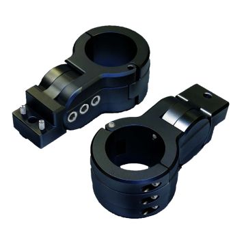 PTM Watersports Board Rack Mounts - 2.38&quot; Pipe Clamp -Black