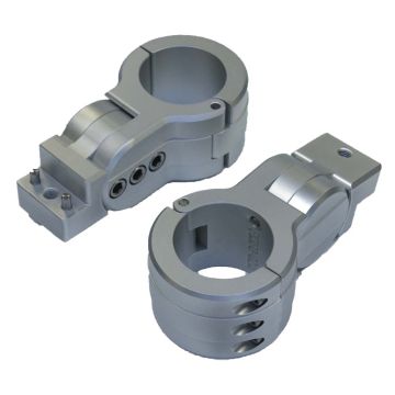 PTM Watersports Board Rack Mounts - 2.38&quot; Pipe Clamp - Titanium Grey