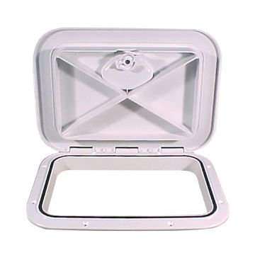 Beckson 11&quot; x 15&quot; Flush Hatch White - ASA Material - Acrylonitrile Styrene Acrylate