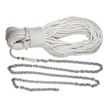 Lewmar Anchor Rode 5' of 1/4&quot; G4 Chain &amp; 100' of 1/2&quot; Rope w/Shackle