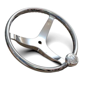 Lewmar 3 Spoke 13.5&quot; Steering Wheel w/Power-Grip Knob