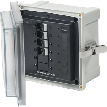 Blue Sea 3133 - SMS Panel Enclosure w/Main &amp; 3 Branch (12/24V) - 12/24V DC