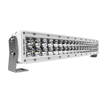 Black Oak Pro Series 3.0 Curved Double Row 20&quot; LED Light Bar - Combo Optics - White Housing