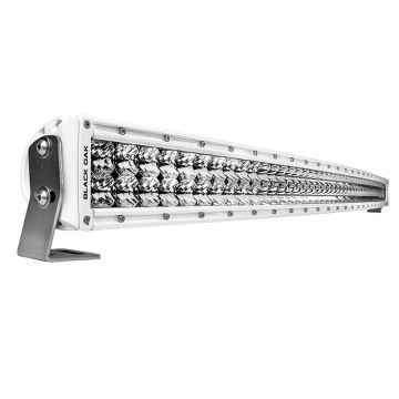Black Oak Pro Series 3.0 Curved Double Row 50&quot; LED Light Bar - Combo Optics - White Housing