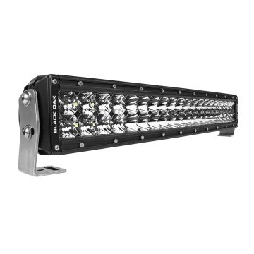 Black Oak Pro Series 3.0 Curved Double Row 20&quot; LED Light Bar - Combo Optics - Black Housing