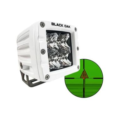 Black Oak Pro Series 3.0 2&quot; 850nm Infrared Marine Pod Light - Flood Optics - White Housing