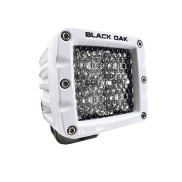 Black Oak 2&quot; Marine LED Pod Light - Diffused Optics - White Housing - Pro Series 3.0