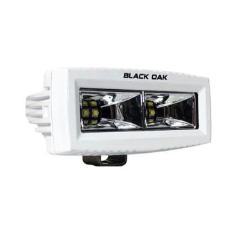 Black Oak 4&quot; Marine Spreader Light - Scene Optics - White Housing - Pro Series 3.0