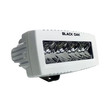 Black Oak 4&quot; Marine Spreader Light - Flood Optics - White Housing - Pro Series 3.0