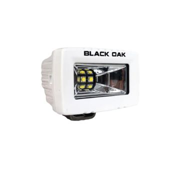 Black Oak 2&quot; Marine Spreader Light - Scene Optics - White Housing - Pro Series 3.0