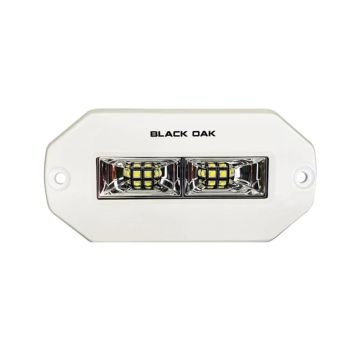 Black Oak 4&quot; Marine Flush Mount Spreader Light - White Housing - Pro Series 3.0