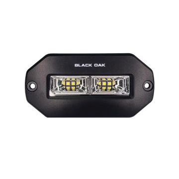 Black Oak 4&quot; Marine Flush Mount Spreader Light - Black Housing - Pro Series 3.0