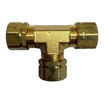 Uflex Union T-Fitting f/3/8&quot; Tube Compression Hose Fittings