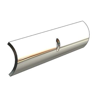 TACO Hollow Back 304 Stainless Steel Rub Rail Insert 3/4&quot; x 6&#39;
