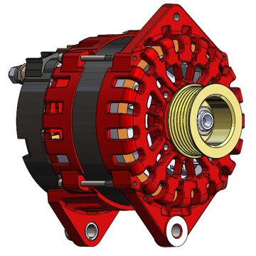 Balmar Alternator 250 AMP 12V 3.15&quot; Dual Foot Saddle K6 Pulley